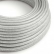 Round Electric Cable RL02 Glittering Silver Rayon - UL listed