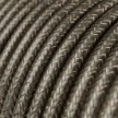 Round Electric Cable RL03 Glittering Grey Rayon - UL listed