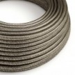 Round Electric Cable RL03 Glittering Grey Rayon - UL listed