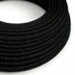 Cable eléctrico redondo RL04 Rayón negro brillante - Certificación UL