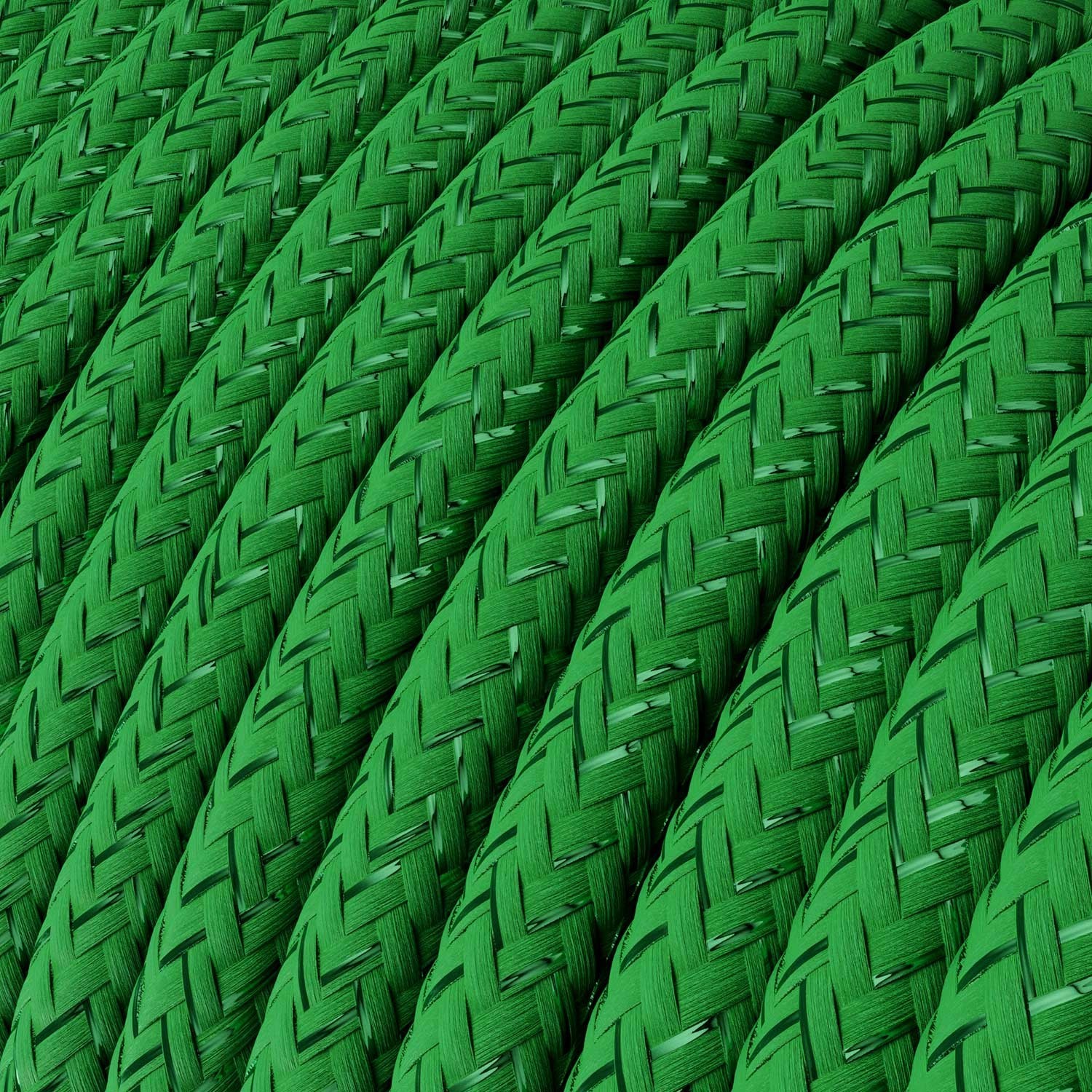 Cable eléctrico redondo RL06 Rayón verde brillante - Certificación UL