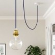 Round Electric Cable RM20 Dark Blue Rayon - UL listed