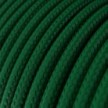 Round Electric Cable RM21 Dark Green Rayon - UL listed