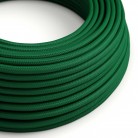 Round Electric Cable RM21 Dark Green Rayon - UL listed