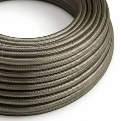 Round Electric Cable RM26 Dark Gray Rayon - UL listed