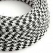 Round Electric Cable RP04 Bicoloured Black Rayon - UL listed