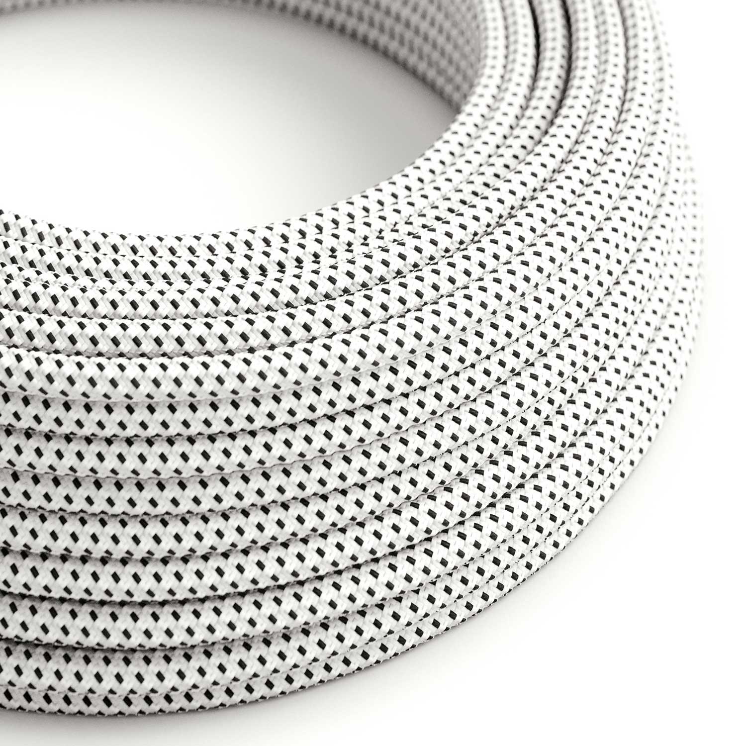 Round Electric Cable RT14 Stracciatella Rayon - UL listed