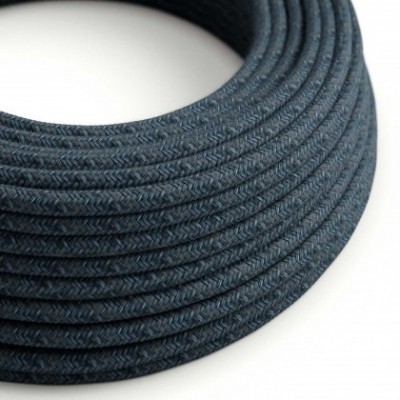 Cable eléctrico redondo RX10 Azul Mirage Algodón - Certificación UL