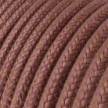 Round Electric Cable RX11 Marsala Cotton - UL listed