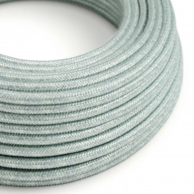 Cable eléctrico redondo RX12 Algodón Blue Haze - Certificación UL