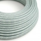 Cable eléctrico redondo RX12 Algodón Blue Haze - Certificación UL