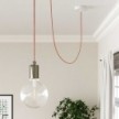 Round Electric Cable RX13 Salmon Cotton - UL listed