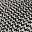 Cable eléctrico redondo RZ04 ZigZag Rayón Negro - Certificación UL