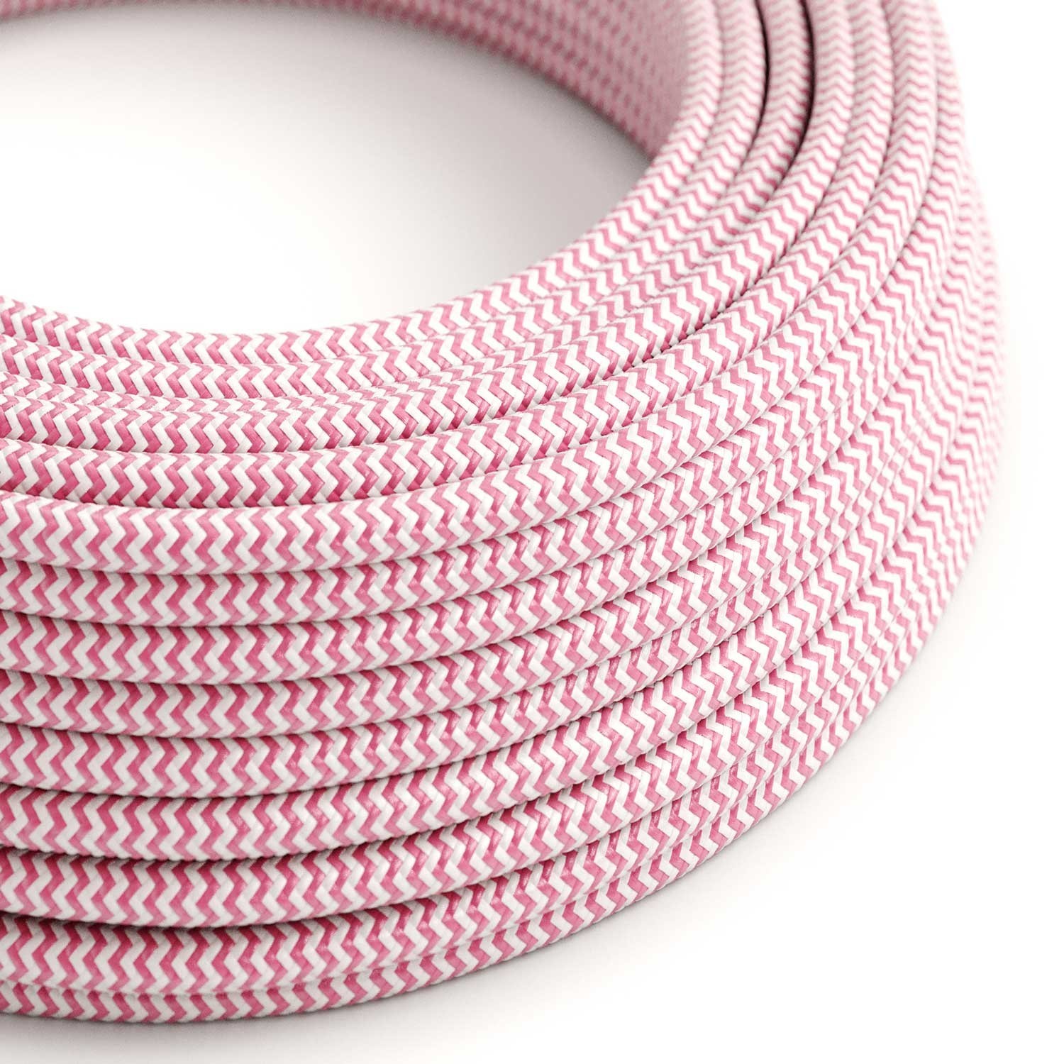 Cable eléctrico redondo RZ08 ZigZag Rayón Fucsia - Certificación UL