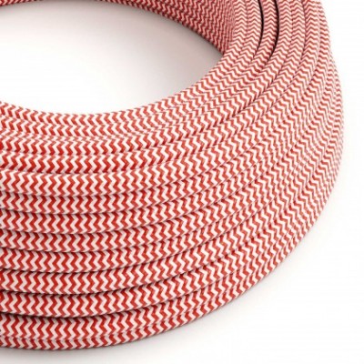 Cable eléctrico redondo RZ09 ZigZag Rayón Rojo - Certificación UL
