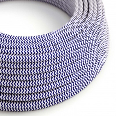 Cable eléctrico redondo RZ12 ZigZag Rayón Azul - Certificación UL