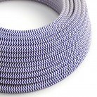 Cable eléctrico redondo RZ12 ZigZag Rayón Azul - Certificación UL