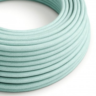 Cable eléctrico redondo RC18 Algodón Verde Celadón - Certificación UL