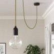 Round Electric Cable RN23 Jute Green Hay - UL listed