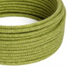 Cable eléctrico redondo RN23 Yute Verde Heno - Certificación UL