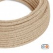 Cable eléctrico textil plano recubierto de yute natural - PN06