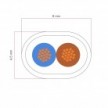 Orange Flame flat textile wire for lighting - PM15