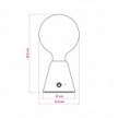 Lámpara portátil recargable Cabless01 con bombilla globo G125