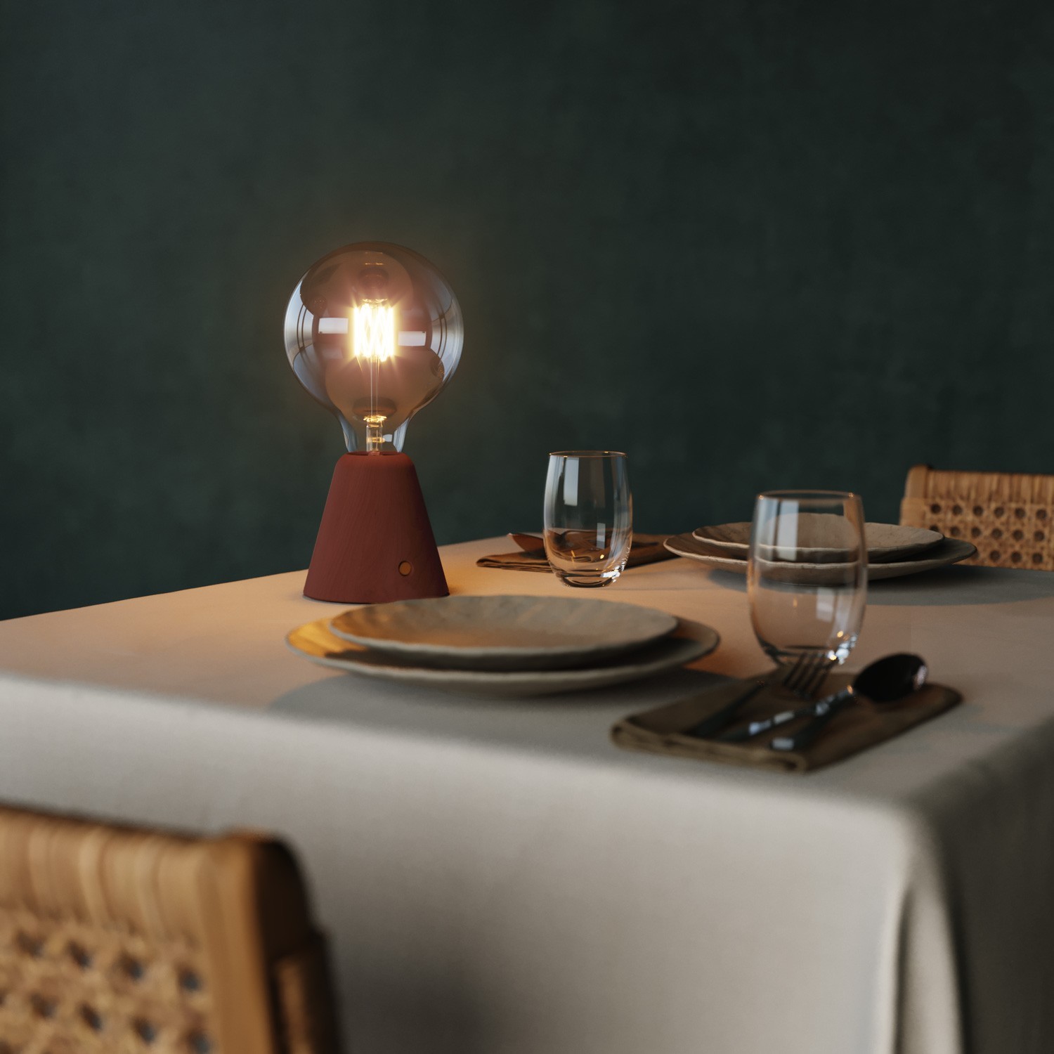 Portable and rechargeable Cabless01 lamp base
