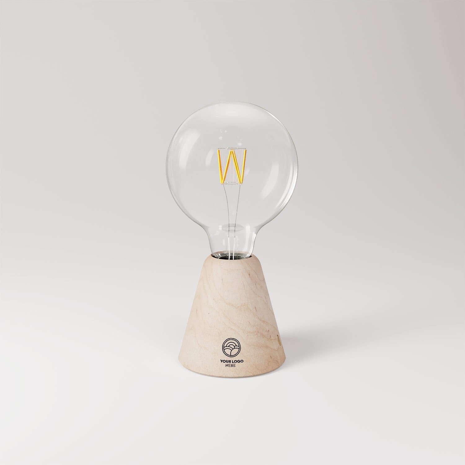 Portable and rechargeable Cabless01 Lamp with bulb - customizable (min 20 pieces)