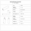 Portable and rechargeable Cabless01 Lamp with bulb - customizable (min 20 pieces)